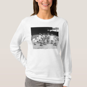 Young Boys and Girls on the Baseball Field T-Shirt