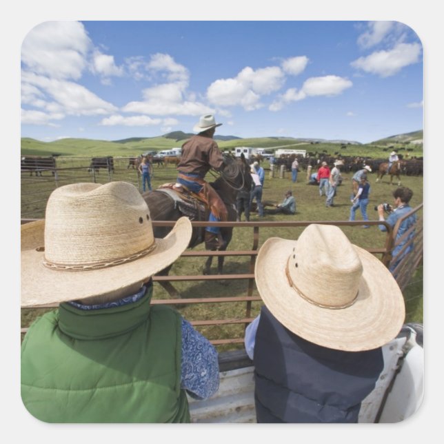 Young boys take in the 2007 Hughes Ranch Square Sticker (Front)