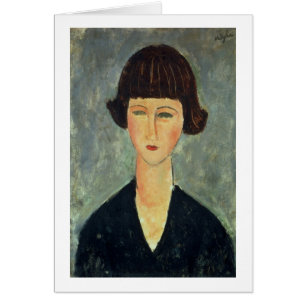 Young Brunette, 1917 (oil on canvas)
