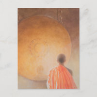 Young Buddhist Monk and Gong Bhutan 2010