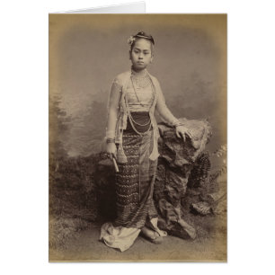 Young Burmese girl, c.1875