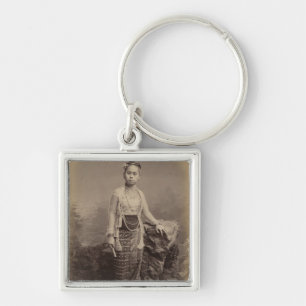 Young Burmese girl, c.1875 Key Ring