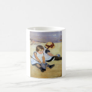 Young Children Playing on the Beach (Mary Cassatt) Coffee Mug