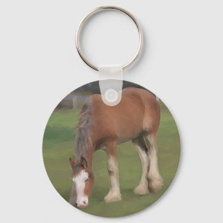 young Clydesdale Key Ring