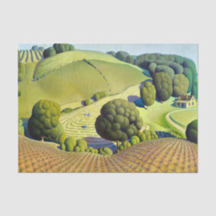 Young Corn, 1931 by Grant Wood Tissue Paper