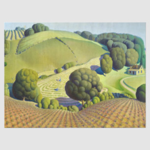 Young Corn by Grant Wood Tissue Paper