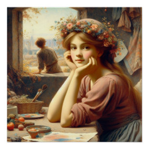 young country girl poster