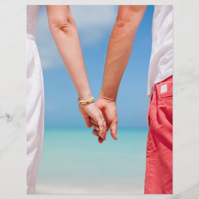 Young couple holding hands flyer (Front)