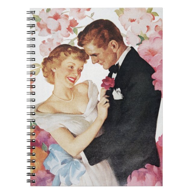 Young couple in formal wear spiral notebook (Front)