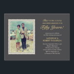 Young Couple Wedding Anniversary Invitations<br><div class="desc">Old photo wedding anniversary invitations. The headline reads "This young couple has been married for..". Upload an old photo of your parents and customise the text to use for any wedding anniversary.</div>