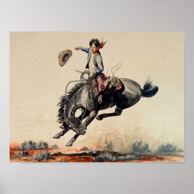 “Young Cowboy” by Will James Poster (Front)