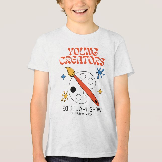 Young Creators School Art Show Tri-Blend Shirt (Front)