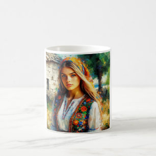 Young Croatian woman from Dalmatia Coffee Mug
