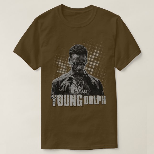 Young dolph Illustrations T-Shirt (Design Front)