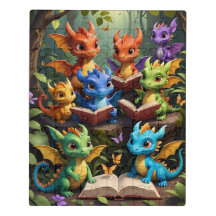 Young Dragons in the Jungle Reading Books
