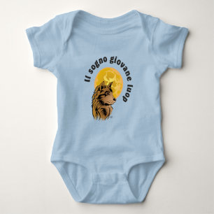 young dreaming Wolf Baby Strampler Bodysuit