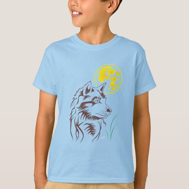 young dreamy wolf t-shirt (Front)