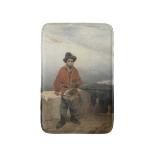 Young Drummer Boy (by Gerolamo Induno) Bath Mat