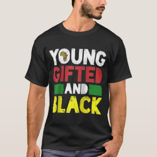 Young ed And Black African Pride Black History Mon T-Shirt