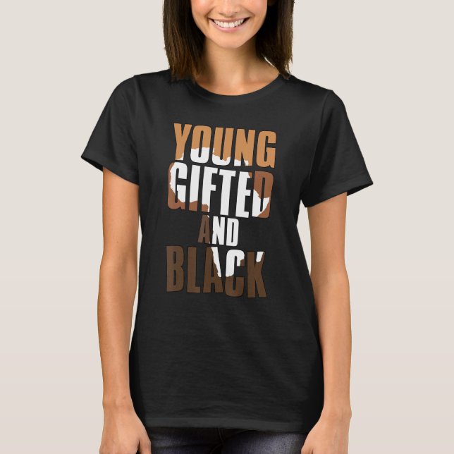 Young ed And Black Girl  Melanin Queen Girls Kids T-Shirt (Front)