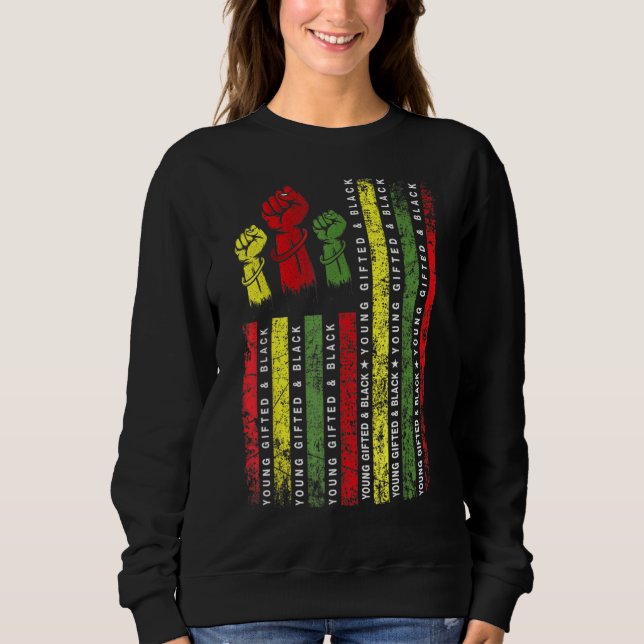 Young Ed And Black History Month African American Sweatshirt (Front)