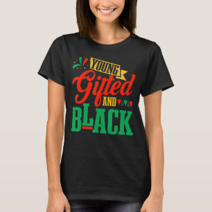 Young Ed & Black African Black History Month Men W T-Shirt