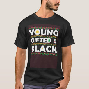 Young ed & Black Men Women Kids Black History Afri T-Shirt