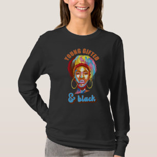 Young Ed Black & Pretty Magic Girl Strong African T-Shirt
