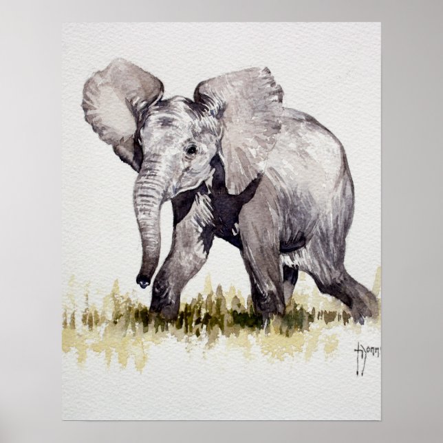 Young Elephant Print (Front)