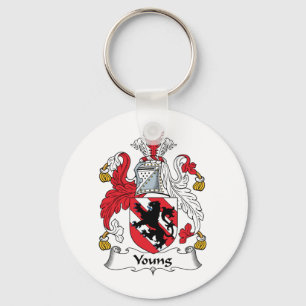 Young Family Crest Key Ring