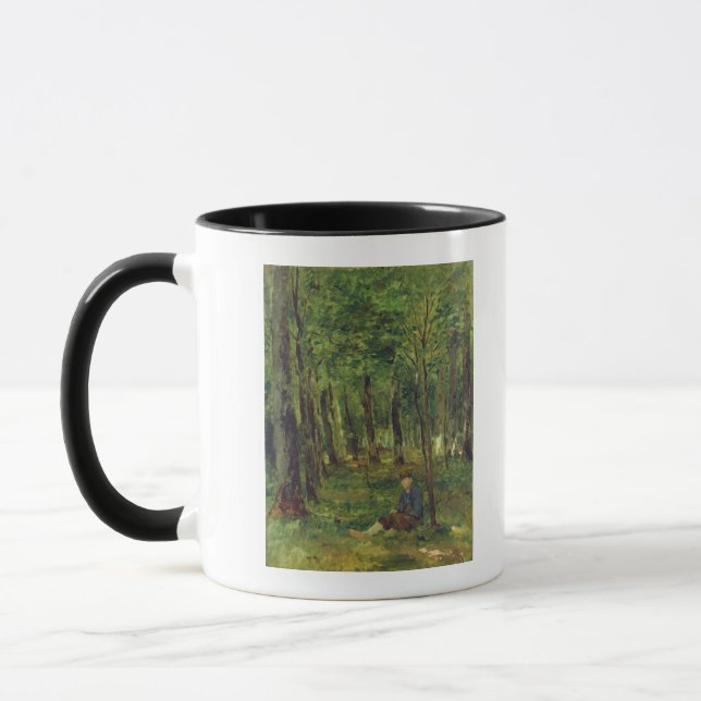 Young Farmer sitting in the Forest, 1878 Mug (Left)