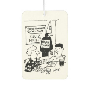 Young Farmers Quiz Night Car Air Freshener