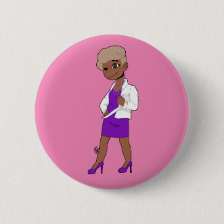 Young Fashionable girl 6 Cm Round Badge