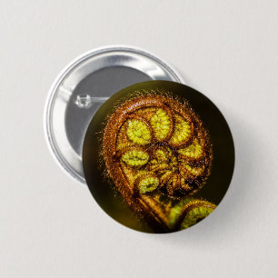 Young Fern Leaves 6 Cm Round Badge