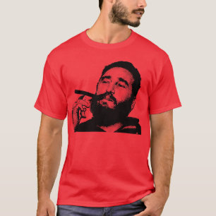 Young Fidel with a Cigar t-shirt