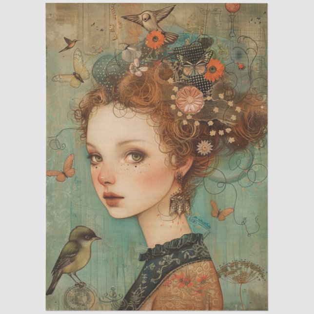 Young French Lady I Tissue Paper (Front)
