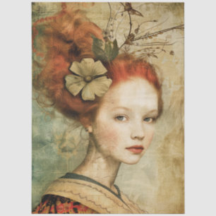 Young French Lady V Tissue Paper