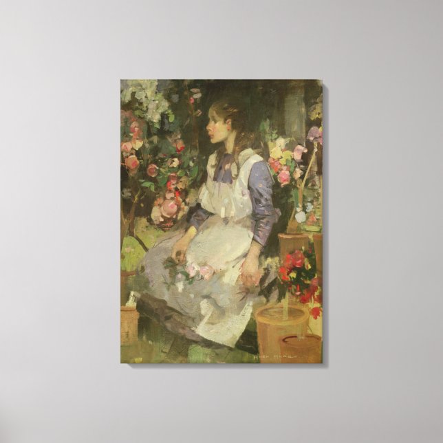 Young Gardener Canvas Print (Front)