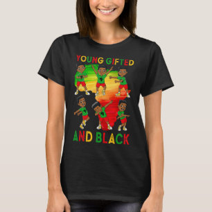 Young Gifted And Black Boys Kids Juneteenth Young T-Shirt