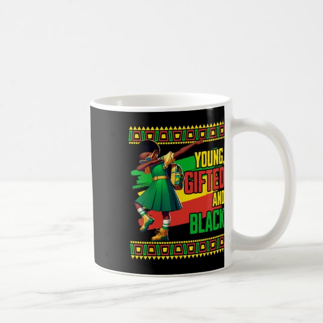 Young Gifted And Black History Month Juneteenth Da Coffee Mug (Right)