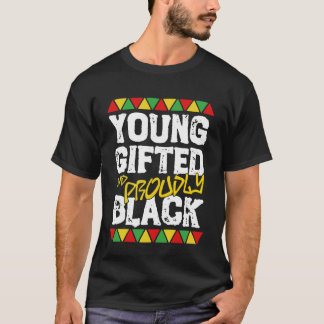 Young Gifted and Black History Month Kids Boys Afr T-Shirt