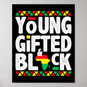 Young Gifted Black4 Black Magic Girl Boy Black His Poster