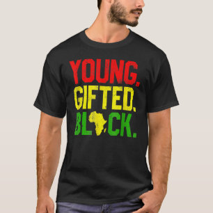 Young Gifted Black History Afro African Pride Boys T-Shirt