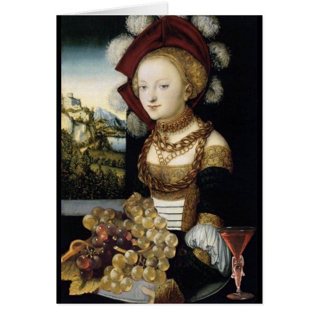 YOUNG GIRL ANTIQUE GRAPE VINEYARD AND WINE (Front)