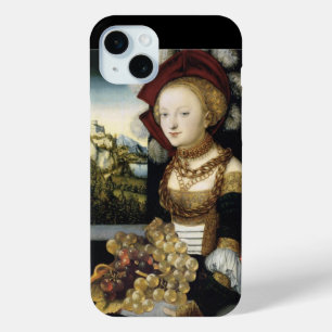 YOUNG GIRL ,ANTIQUE VINEYARD GRAPES AND WINE iPhone 15 MINI CASE
