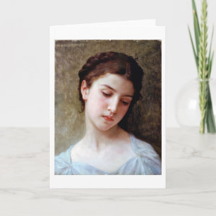 Young Girl, Bouguereau Card