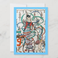 YOUNG GIRL,COLORFUL RIBBONS BRIDAL SHOWER MONOGRAM