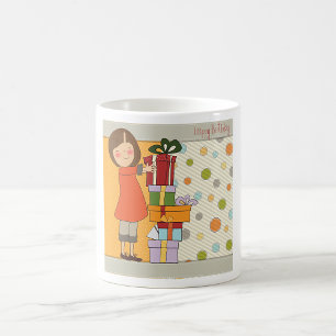 Young Girl Happy Birthday Coffee Mug