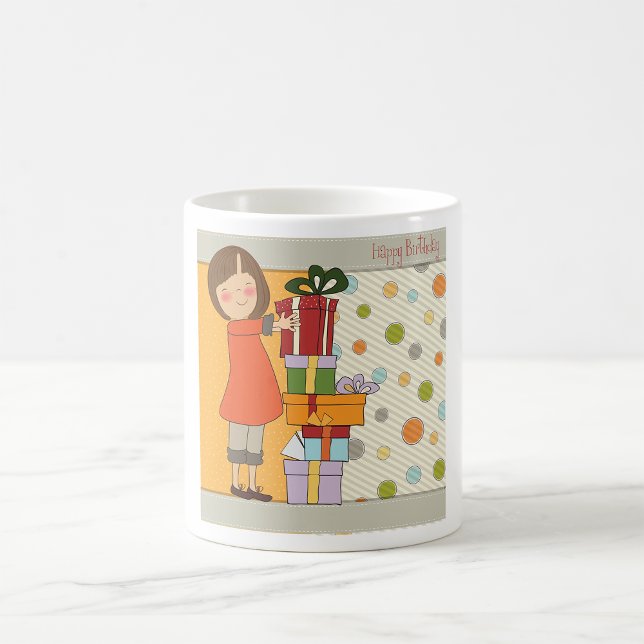 Young Girl Happy Birthday Coffee Mug (Creator Uploaded)