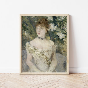 Young Girl in a Ball Gown Berthe Morisot Poster
